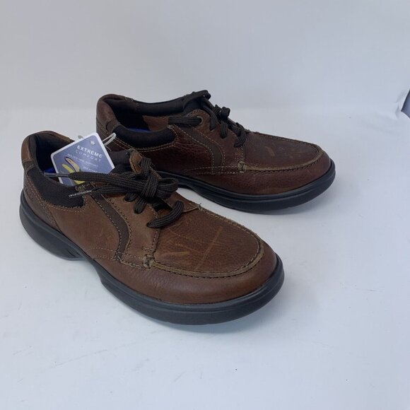 Clarks Bradley Vibe 26154364 Sneaker Men's 9M Tan Tumbled Apron Toe Oxford S0714 - Picture 1 of 10